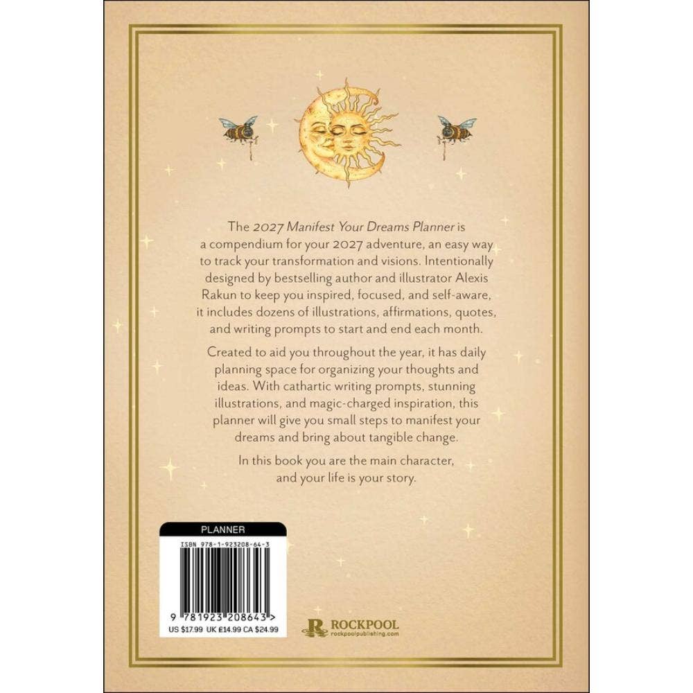 Alexis Rakun 2027 Manifest Your Dreams Planner Calendar, Affirmation | Alchemy | Inspiration