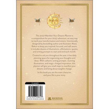Alexis Rakun 2027 Manifest Your Dreams Planner Calendar, Affirmation | Alchemy | Inspiration