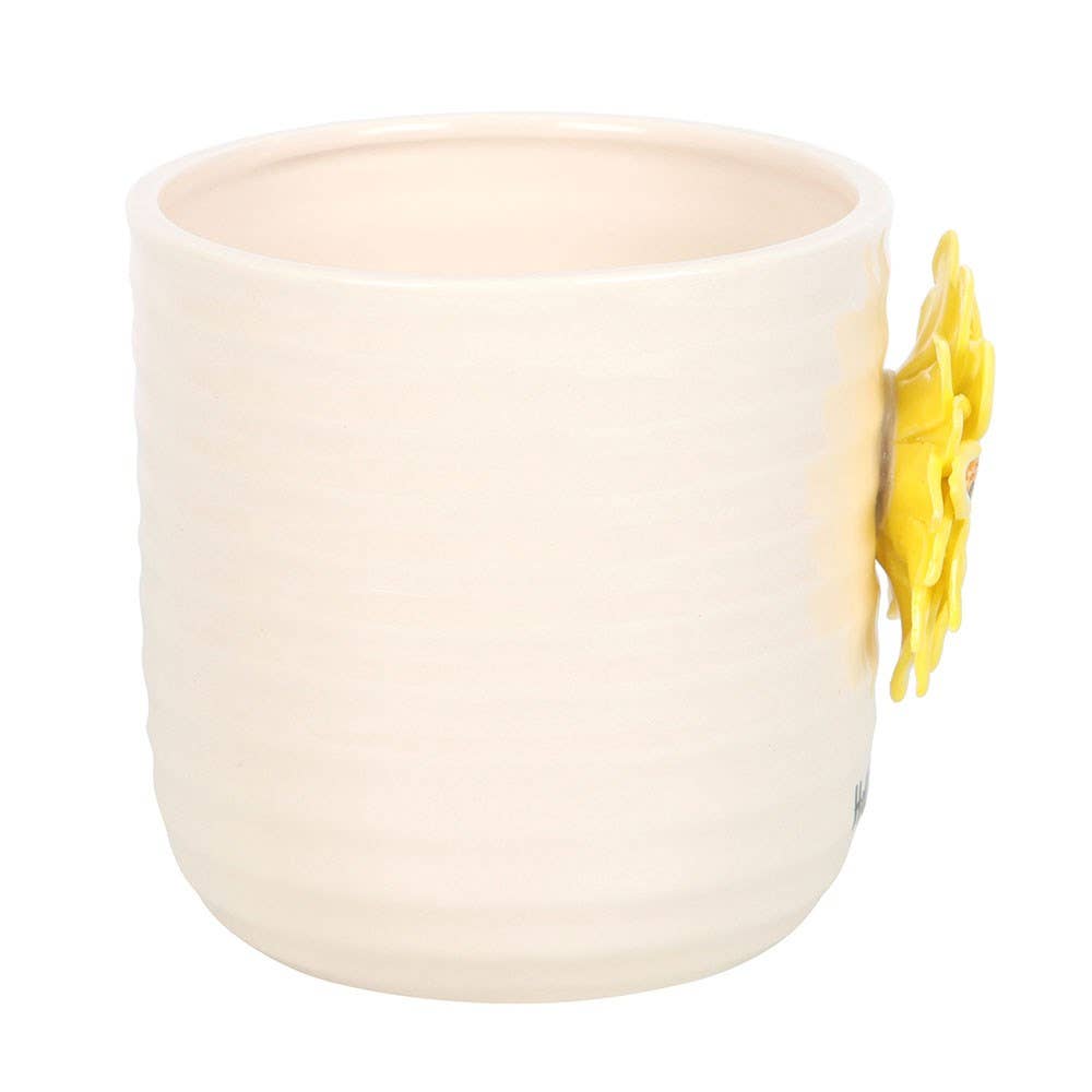 Hello Sunshine 3D Sunflower Plant Pot, Brighten Up Your Space