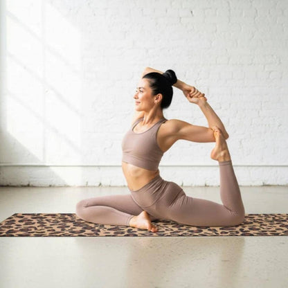 Myga Yoga Starter Set Leopard Print, A Beautiful Gift For Yoga Lovers