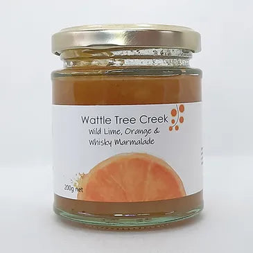 Wattle Tree Creek Wild Lime, Orange & Whiskey Marmalade 200g, From Hinterland Byron Bay