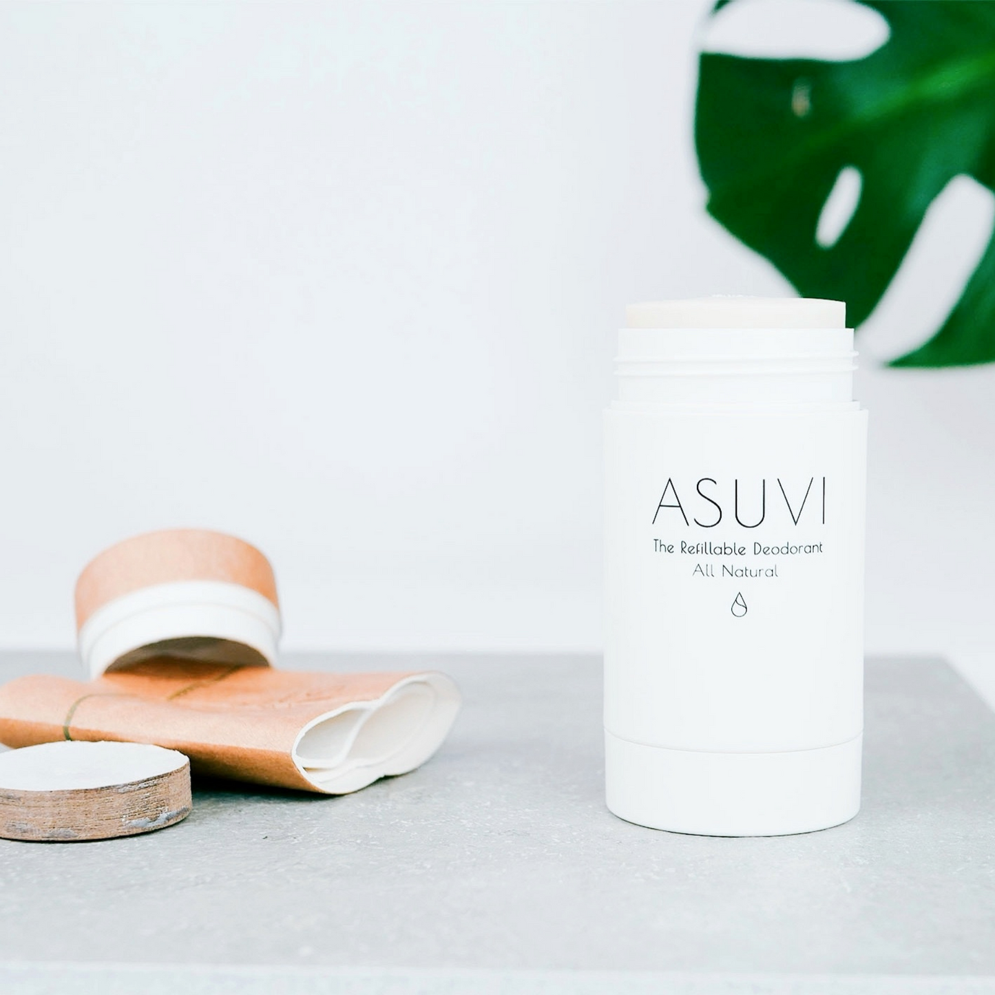 ASUVI Deodorant Sensitive (Elouera) 65g, Reusable Tube Or Refill