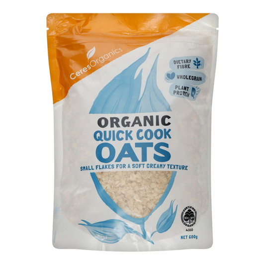 Ceres Organics Quick Cooking Rolled Oats 700g Wholegrain