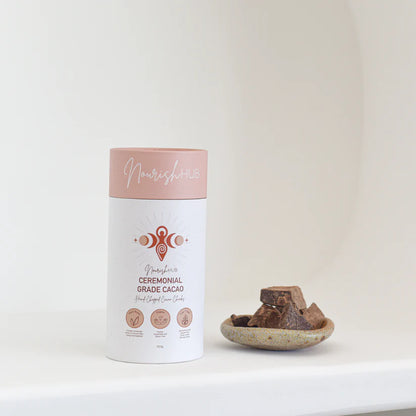 Nourish Hub Ceremonial Grade Cacao 50g, Hand Chopped Cacao Chunks
