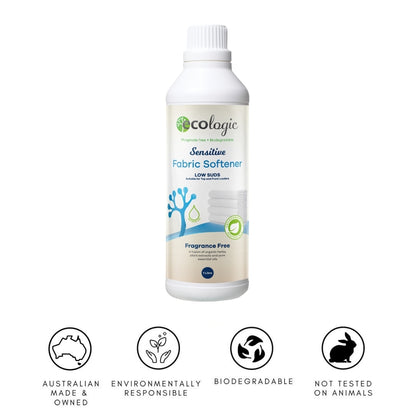 Ecologic Fabric Softener 1L, Sensitive Fragrance Free