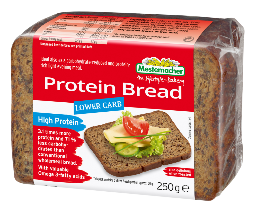 Mestemacher High Protein Bread 250g, Low Carb & Delicious When Toasted ...