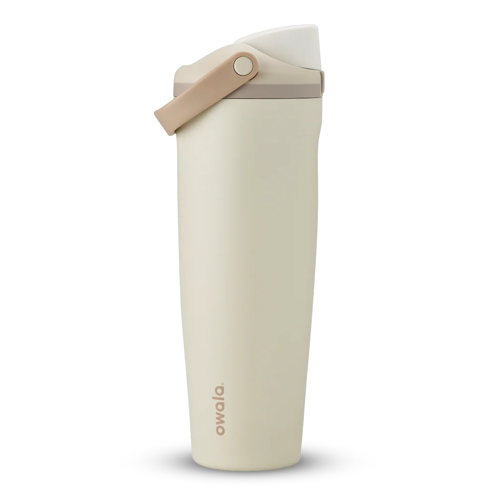 #NEW Owala FreeSip® Sway Stainless Steel Water Bottle 30oz Or 40oz, Lightly Toasted