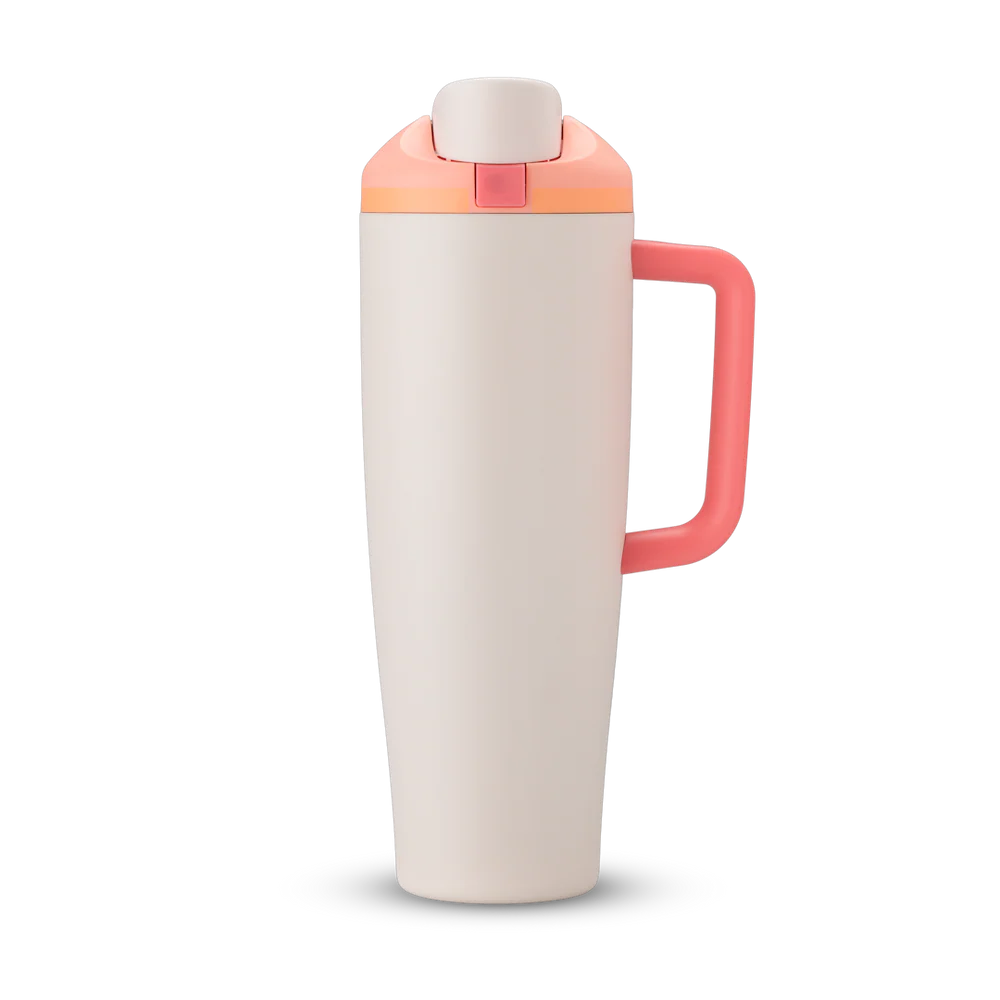#NEW Owala FreeSip® Tumbler Stainless Steel Water Bottle 40oz, Sparkling Sherbet