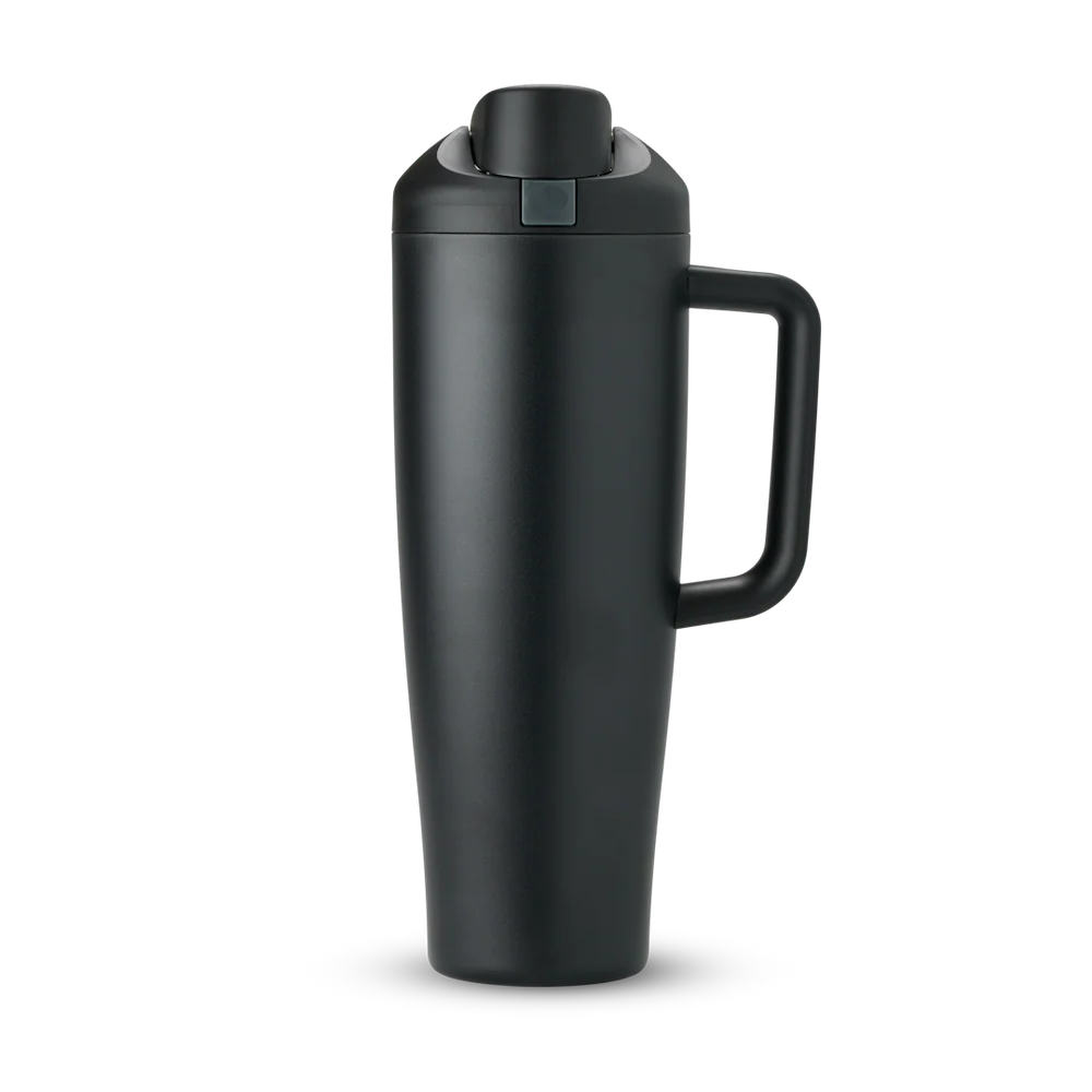 #NEW Owala FreeSip® Tumbler Stainless Steel Water Bottle 40oz, Very Very Dark