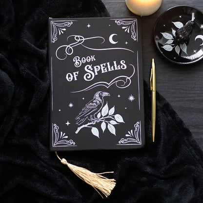 Mystic Raven Book of Spells A5 Notebook, A Vessel For Your Thoughts & Dreams!