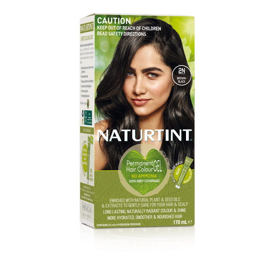 Naturtint Permanent Hair Colour Gel; No Ammonia 170mL, 2N Brown-Black