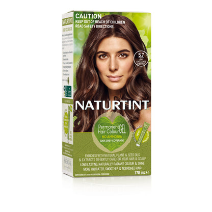 Naturtint Permanent Hair Colour Gel; No Ammonia 170mL, 5.7 Light Chocolate Chestnut