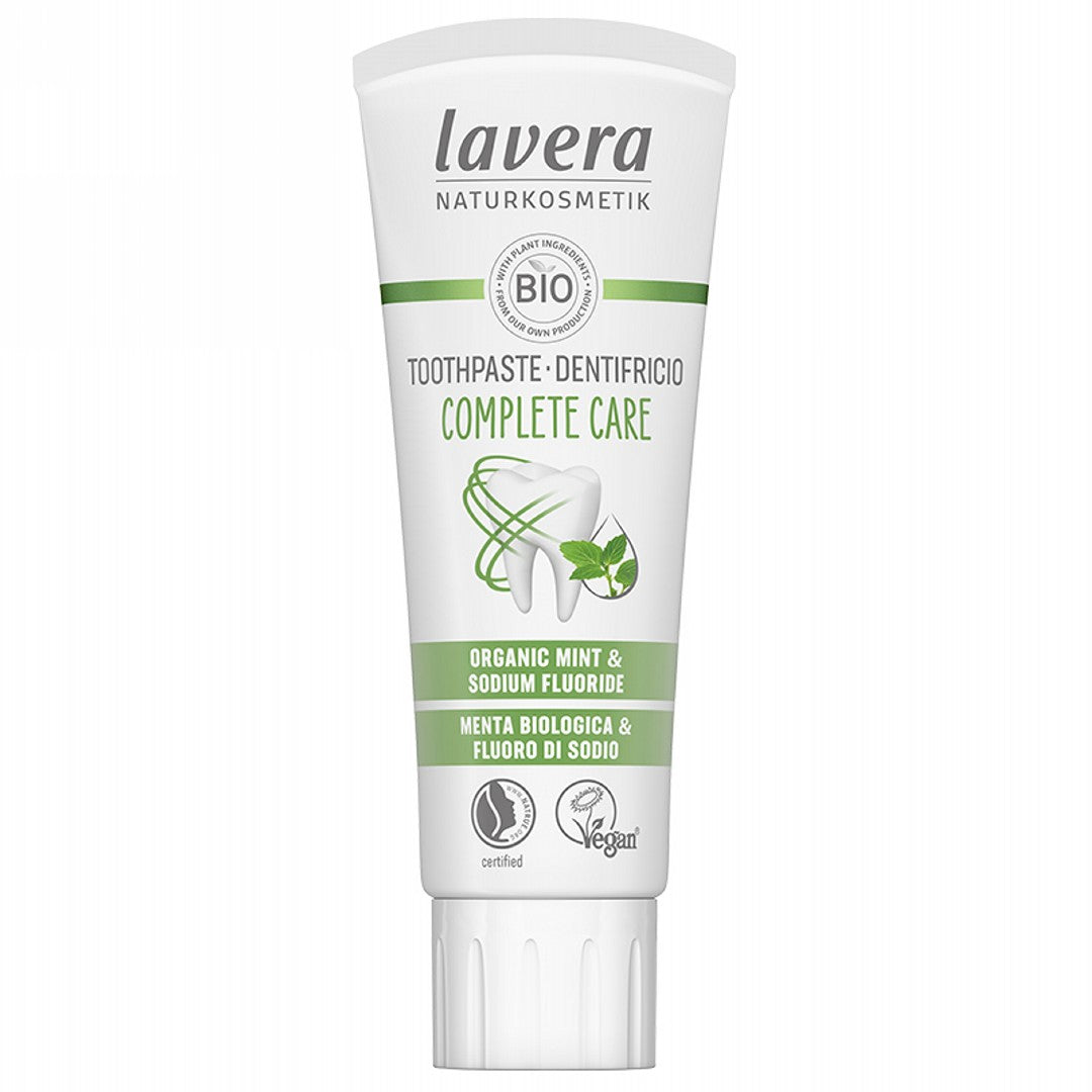 Lavera Complete Care Toothpaste 75mL, With Organic Mint & Sodium Flouride