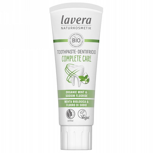 Lavera Complete Care Toothpaste 75mL, With Organic Mint & Sodium Flouride