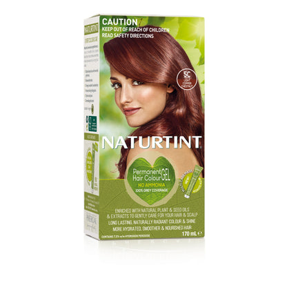 Naturtint Permanent Hair Colour Gel; No Ammonia 170mL, 5C Light Copper Chestnut