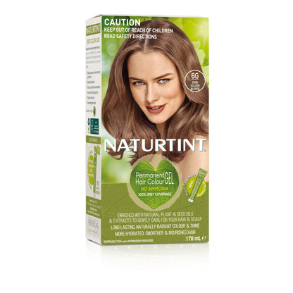 Naturtint Permanent Hair Colour Gel; No Ammonia 170mL, 6G Dark Golden Blonde