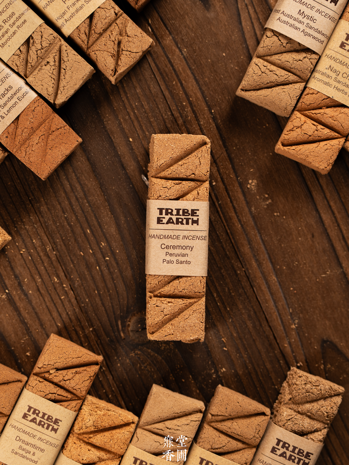 Tribe Earth Ceremony Incense Plank | 10 Triangles Per Plank, Peruvian Palo Santo