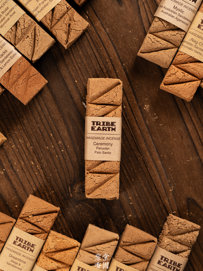 Tribe Earth Ceremony Incense Plank | 10 Triangles Per Plank, Peruvian Palo Santo