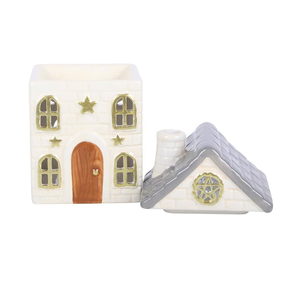 Stone Cottage Ceramic Oil Burner, Enchanting & Grounding
