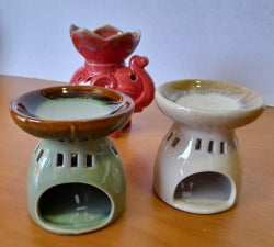 Tulsi Oil Burner, Ceramic Colour Of Burner May Vary From Image