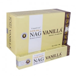 Vijayshree Golden Nag Vanilla Incense 15g, Masala Agarbathi; Richness Of Nature