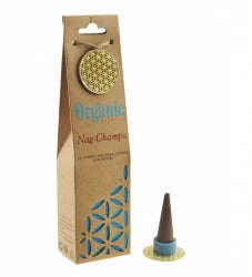Song Of India Organic Goodness 12 Jumbo Incense Cones & Burner, Please Select A Fragrance