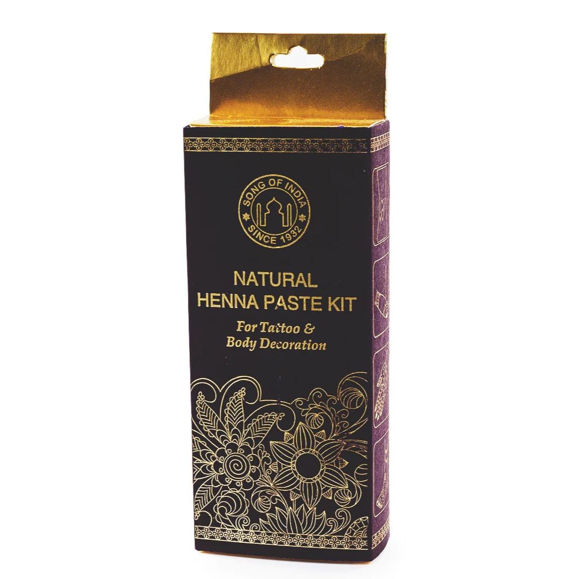 Song Of India Natural Henna Paste Kit 25g, For Tattoo & Body Decorations