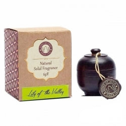 Song Of India Solid Perfume in Hand-Carved Rosewood Jar with Screw-on Top, Please Choose Your Fragrance