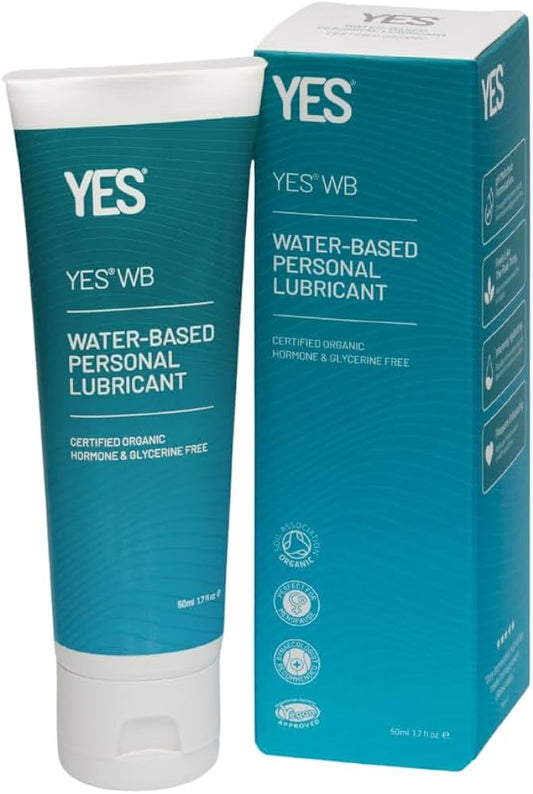 Yes Natural Water Based Lubricant 50mL, 100mL Or 150ml, Certified Organic With Aloe Vera