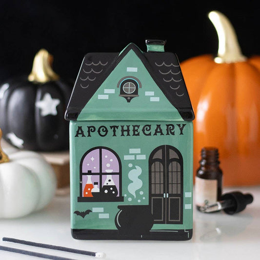 Ceramic Oil Burner, A Vintage Apothecary Shop Design