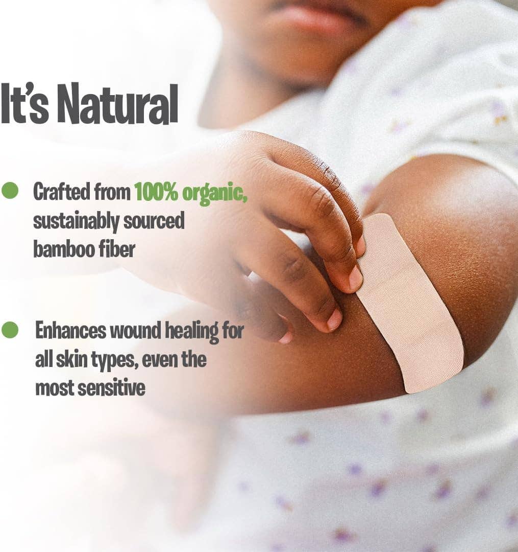 PATCH Bamboo Bandages From Natural Fibre 20 Pack, For Sensitive Skin