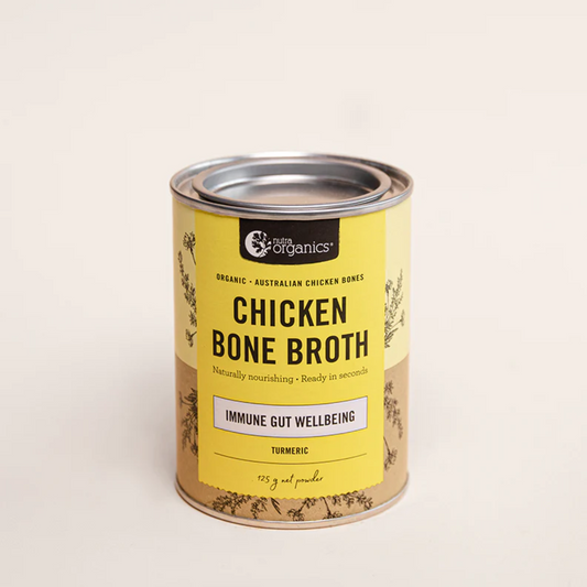 Nutra Organics Bone Broth Chicken, Free-Range 125g, Turmeric