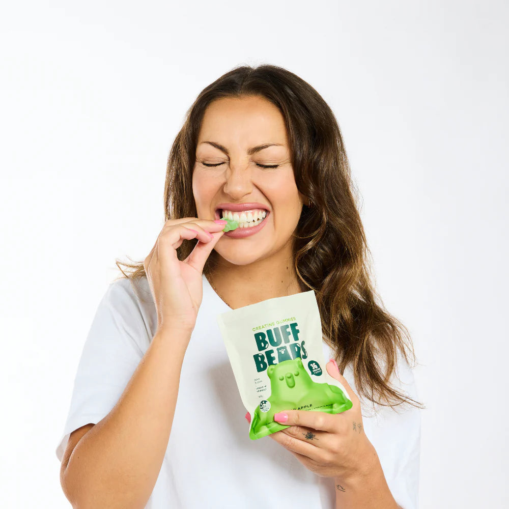 Buff Bears Creatine Gummies 80g Single Sachet Or A Box Of 8 Sachets, With 1g Of Sugar & 5g Creatine