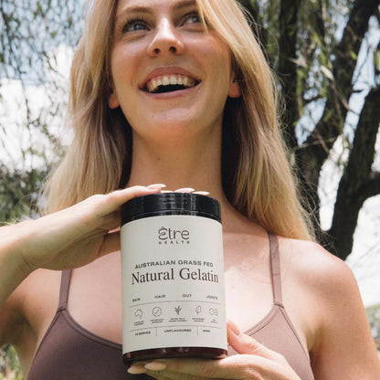 Etre Health Australian Grass Fed Natural Gelatin 400g, Unflavoured For Skin hair Gut & Joints
