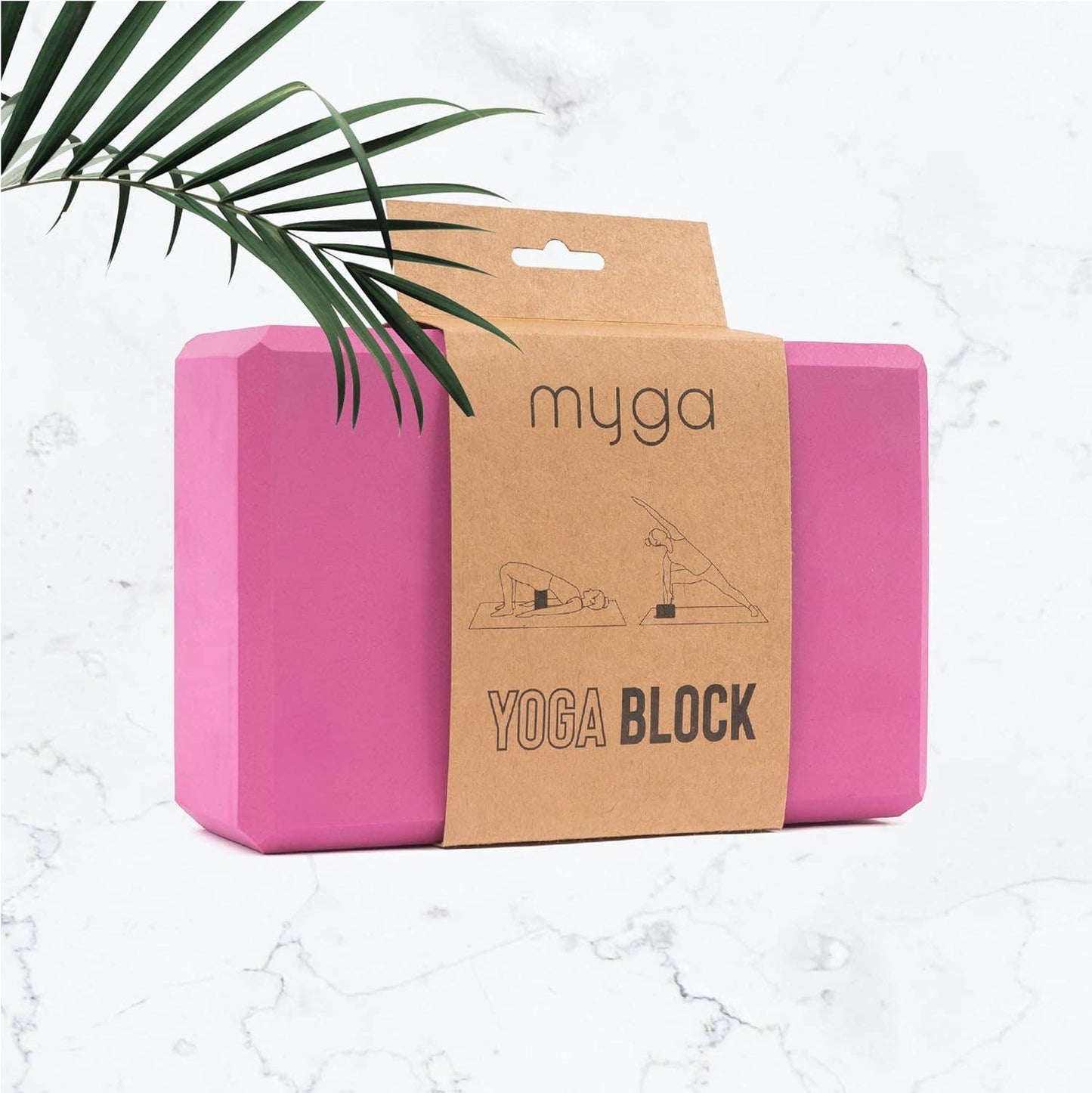 Myga Foam Yoga Block Plum Colour, For A More Supportive Yoga Session
