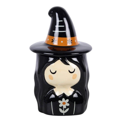 Frightful Folk Witch Ceramic Oil Burner, A Touch Of Rustic Charm