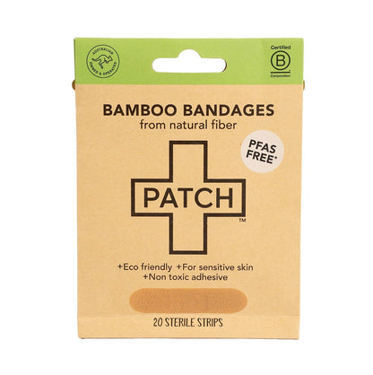 PATCH Bamboo Bandages From Natural Fibre 20 Pack, For Sensitive Skin