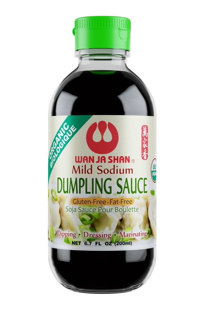 Wan Ja Shan Organic Dumpling Sauce 200mL, Mild Sodium