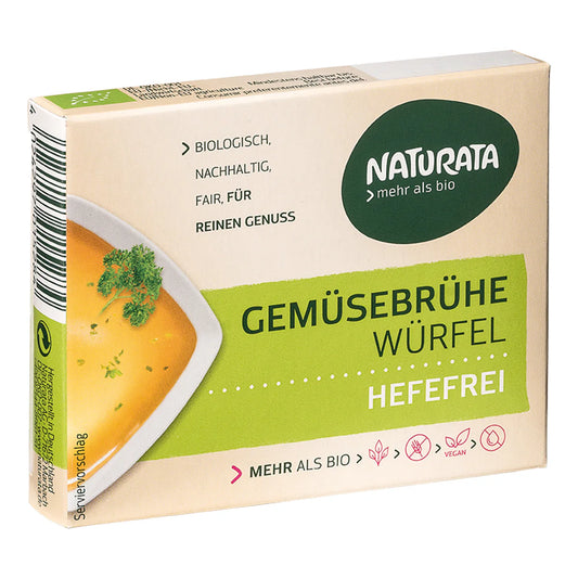 Naturata Organic Gluten Free Vegetable Stock Cubes 72g, Yeast-Free