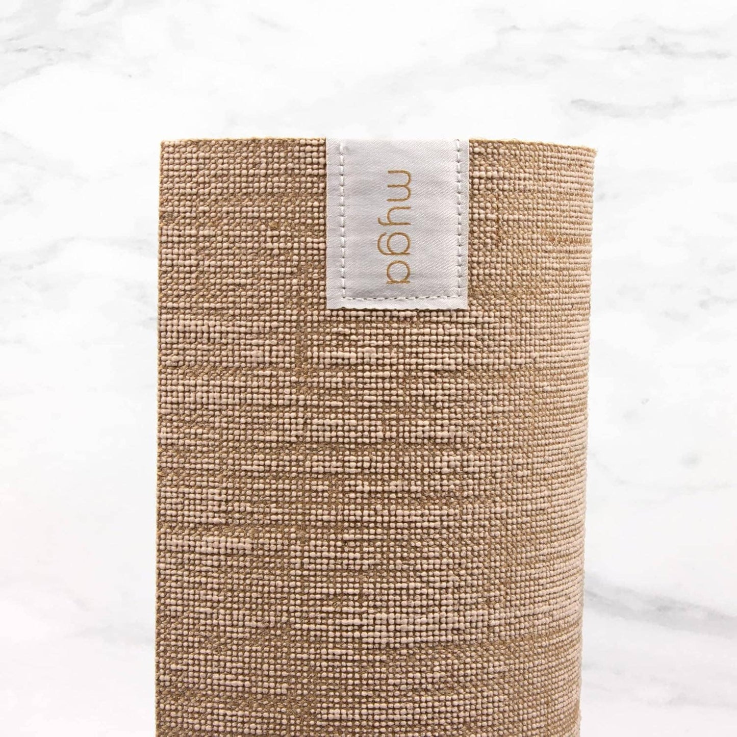Myga Jute Yoga Mat 183cm × 61cm, Natural Beige Pattern