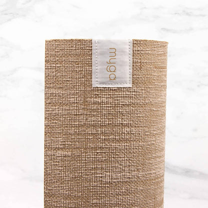 Myga Jute Yoga Mat 183cm × 61cm, Natural Beige Pattern