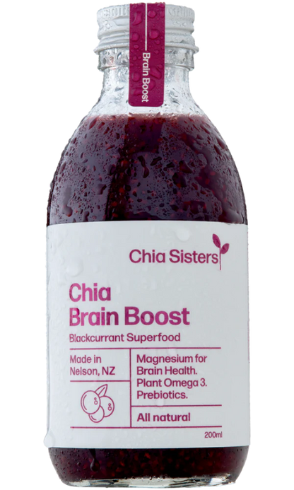 Chia Sisters Chia Brain Boost Drink 200mL, Blackcurrant Superfood