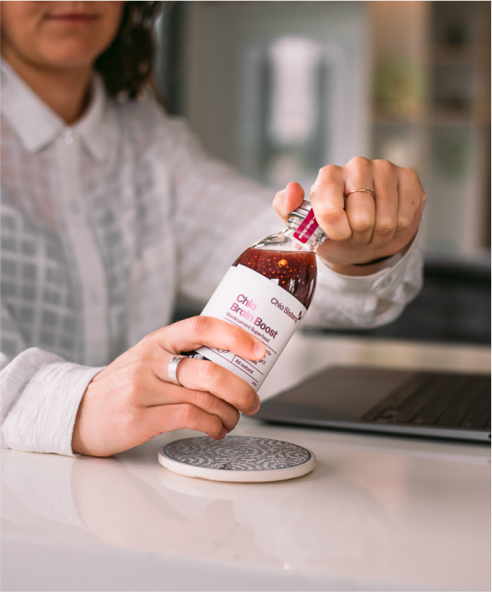 Chia Sisters Chia Brain Boost Drink 200mL, Blackcurrant Superfood