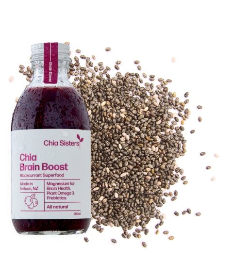 Chia Sisters Chia Brain Boost Drink 200mL, Blackcurrant Superfood
