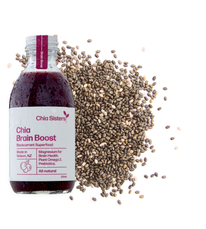 Chia Sisters Chia Brain Boost Drink 200mL, Blackcurrant Superfood