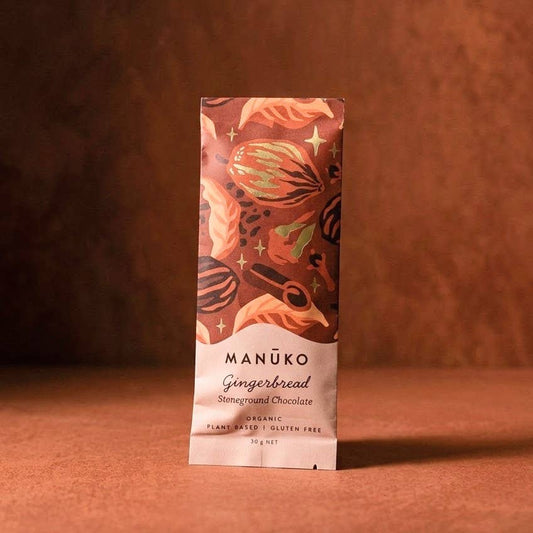 Manuko Gingerbread Chocolate Bar 30g, Perfect For The Festive Season