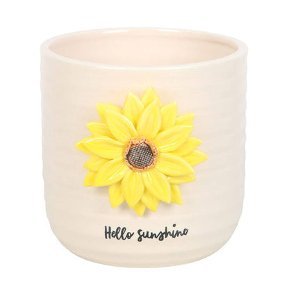 Hello Sunshine 3D Sunflower Plant Pot, Brighten Up Your Space