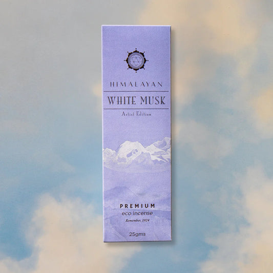 Holy Smoke Eco Incense Himalayan White Musk 25gm, Pure Alpine Ether Veil