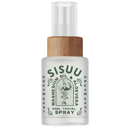 SISUU All Natural Magnesium Oil & Aloe Vera Recovery Spray 30mL Or 100mL, Minerals To Enhance Sleep