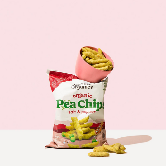Ceres Organics Pea Chips 100g, Salt & Pepper Flavour